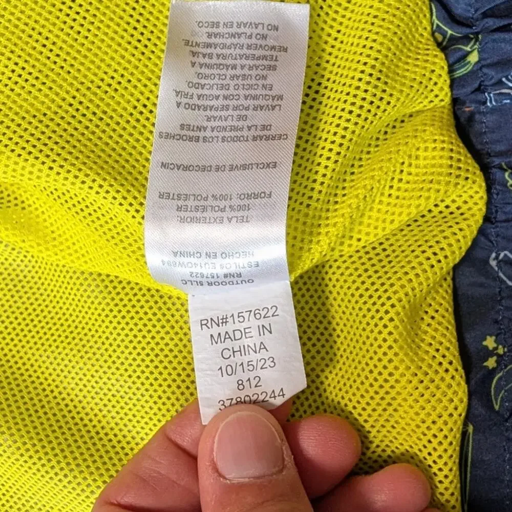 EDDIE BAUER KIDS boys WINDBREAKER/JACKET/COAT SIZE 3T, blue & yellow